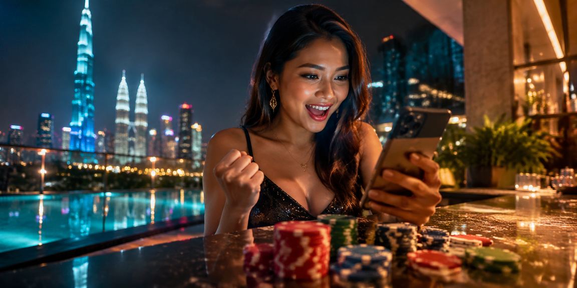 Pengguna Kuala Lumpur mengakses bonus kasino melalui telefon pintar