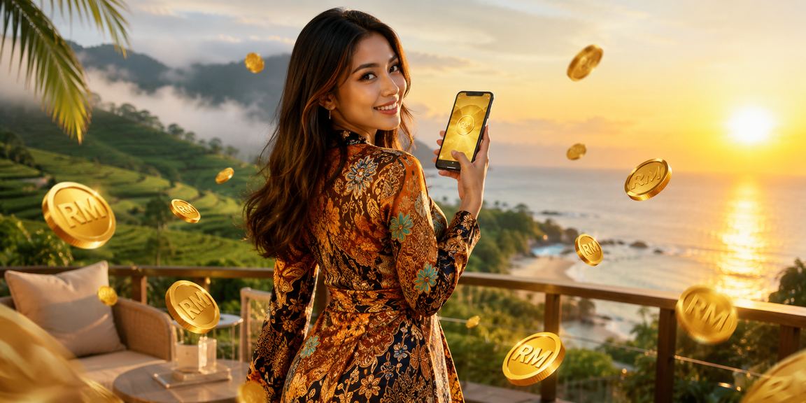 Pengguna Malaysia mendaftar akaun dan mendapat bonus di platform qozloxdur25